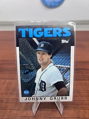 Cheap Sneaks Footwear/Sports Cards Baseball Card Johnny Grubb 1986 Topps #243 Detroit Tigers
