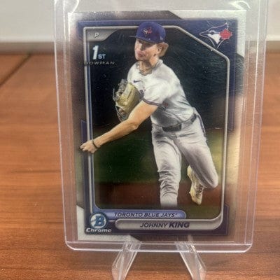 Cheap Sneaks Footwear/Sports Cards Baseball Card Johnny King 2024 Bowman Draft Chrome 1st Bowman #BDC-36  Blue Jays + B