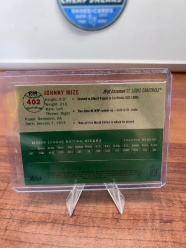 Cheap Sneaks Footwear/Sports Cards Baseball Card Johnny Mize 2023 Topps Chrome Platinum Anniv Prism Refractor #402 Card