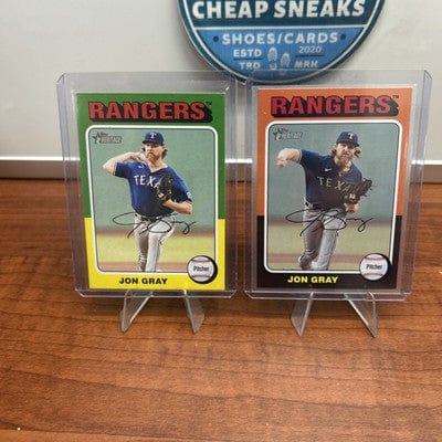 Cheap Sneaks Footwear/Sports Cards Baseball Card Jon Gray 2024 Topps Heritage 335 Texas Rangers Baseball Card