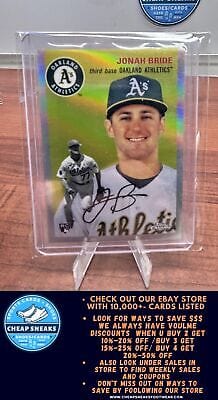 Cheap Sneaks Footwear/Sports Cards Baseball Card Jonah Bride RC 2023 Topps Chrome Platinum Anniversary Refractor #63 At