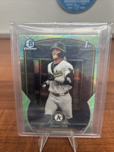 Cheap Sneaks Footwear/Sports Cards Baseball Card Jonah Cox - 2023 Bowman Draft Chrome 1st Bowman BDC-135 - LUNAR GLOW R