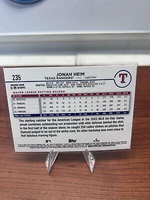 Cheap Sneaks Footwear/Sports Cards Baseball Card Jonah Heim 2024 Topps Texas Rangers #TEX-3 Texas Rangers