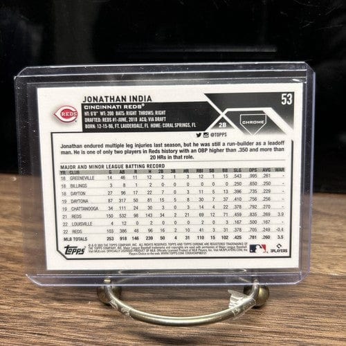 Cheap Sneaks Footwear/Sports Cards Baseball Card Jonathan India 2023 Topps Chrome Cincinnati Reds Baseball Card #53