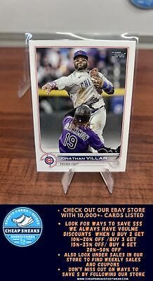 Cheap Sneaks Footwear/Sports Cards Baseball Card Jonathan Villar 2022 Topps Update #US155 Chicago Cubs