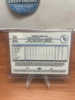 Cheap Sneaks Footwear/Sports Cards Baseball Card Jonny Deluca (RC) 2024 Topps Chrome Blue RayWave Refractor Rookie #163