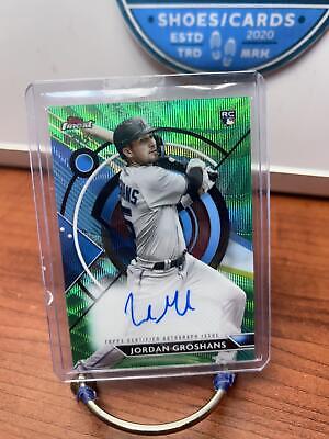 Cheap Sneaks Footwear/Sports Cards Baseball Card Jordan Groshans 2023 Finest Finest Auto Green Wave Refractor #FA-JG Ma