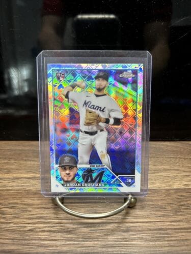 Cheap Sneaks Footwear/Sports Cards Baseball Card Jordan Groshans 2023 Topps Chrome RC Rookie Logofactor  #9 Marlins, Ya