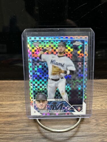 Cheap Sneaks Footwear/Sports Cards Baseball Card Jordan Groshans 2023 Topps Chrome RC Rookie XFractor #9 Marlins