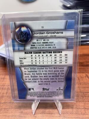 Cheap Sneaks Footwear/Sports Cards Baseball Card Jordan Groshans RC 2023 Bowman Platinum #13 Miami Marlins