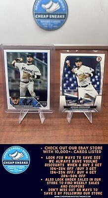 Cheap Sneaks Footwear/Sports Cards Baseball Card Jordan Groshans RC 2023 Topps #386 Marlins + Bonus Card