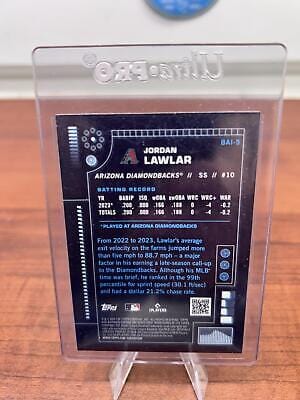 Cheap Sneaks Footwear/Sports Cards Baseball Card Jordan Lawlar (RC) 2024 Bowman Chrome Refractor #BAI-5 Bowman A.I. Dia