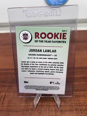 Cheap Sneaks Footwear/Sports Cards Baseball Card Jordan Lawlar (RC) 2024 Bowman #ROY-7  Rookie of the Year Favorites Re