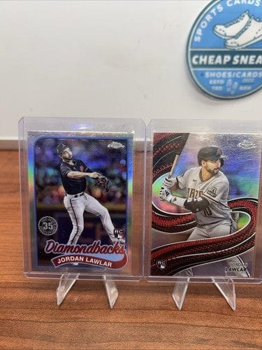 Cheap Sneaks Footwear/Sports Cards Baseball Card Jordan Lawlar RC Lot Arizona Diamondbacks 2024 Topps Chrome Strokes/Bo