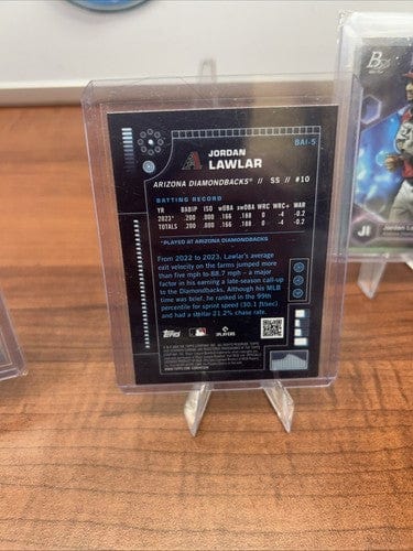 Cheap Sneaks Footwear/Sports Cards Baseball Card Jordan Lawlar RC Lot Arizona Diamondbacks 2024 Topps Chrome Strokes/Bo