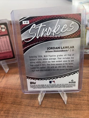 Cheap Sneaks Footwear/Sports Cards Baseball Card Jordan Lawlar RC Lot Arizona Diamondbacks 2024 Topps Chrome Strokes/Bo