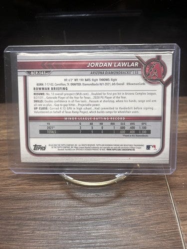 Cheap Sneaks Footwear/Sports Cards Baseball Card JORDAN LAWLER 2022 Bowman Chrome Prospects Base #BCP-141 Arizona Diamo