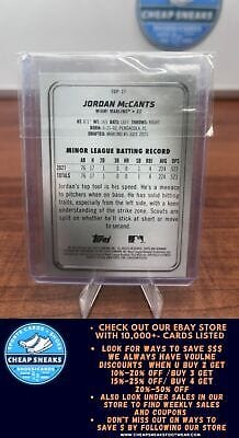 Cheap Sneaks Footwear/Sports Cards Baseball Card Jordan McCants 2022 Bowman Platinum Top Prospects #TOP-37 Miami Marlin