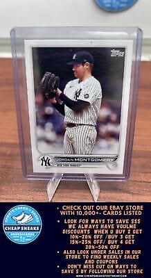 Cheap Sneaks Footwear/Sports Cards Baseball Card Jordan Montgomery 2022 Topps #382 New York Yankees