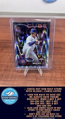 Cheap Sneaks Footwear/Sports Cards Baseball Card Jordan Wicks (RC) 2024 Topps Chrome Raywave Refractors #67 Chicago Cub