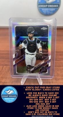 Cheap Sneaks Footwear/Sports Cards Baseball Card Jorge Alfaro 2021 Topps Chrome Refractor #25 Miami Marlins
