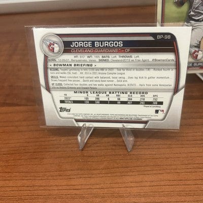 Cheap Sneaks Footwear/Sports Cards Baseball Card Jorge Burgos 2023 1st Bowman Cleveland Guardians Baseball Card#BP-98