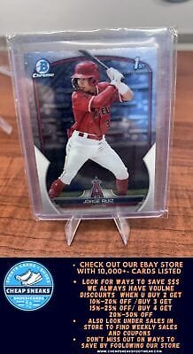 Cheap Sneaks Footwear/Sports Cards Baseball Card Jorge Ruiz 2023 Bowman Prospects #BP-123 Los Angeles Angels
