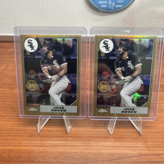 Cheap Sneaks Footwear/Sports Cards Baseball Card JOSE ABREU 2022 Topps Chrome #87BC-9 1987 35th Anniversary Refractor I