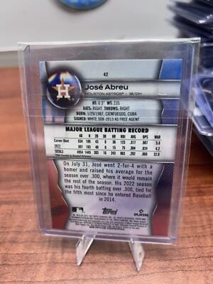 Cheap Sneaks Footwear/Sports Cards Baseball Card José Abreu 2023 Bowman Platinum Ice Foil #42 Houston Astros