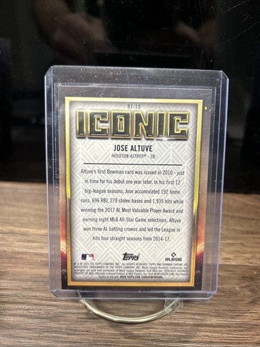 Cheap Sneaks Footwear/Sports Cards Baseball Card Jose Altuve 2023 Bowman Chrome Iconic BI-15 Astros