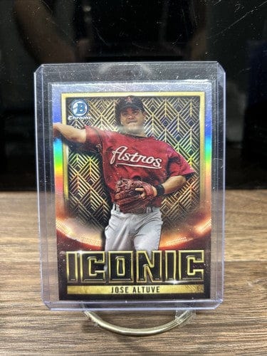 Cheap Sneaks Footwear/Sports Cards Baseball Card Jose Altuve 2023 Bowman Chrome Iconic BI-15 Astros