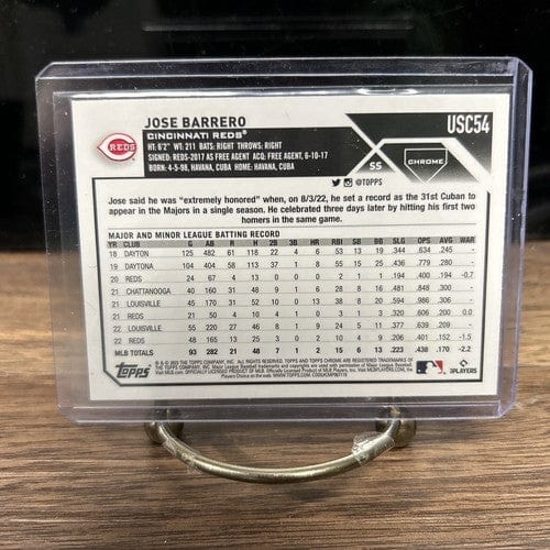 Cheap Sneaks Footwear/Sports Cards Baseball Card Jose Barrero 2023 Topps Chrome Update Cincinnati Reds Baseball Card #U