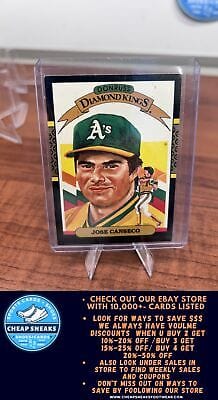 Cheap Sneaks Footwear/Sports Cards Baseball Card Jose Canseco 1987 Donruss #6 Oakland Athletics