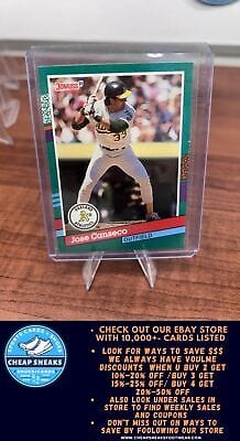Cheap Sneaks Footwear/Sports Cards Baseball Card Jose Canseco 1991 Donruss #536 Oakland Athletics