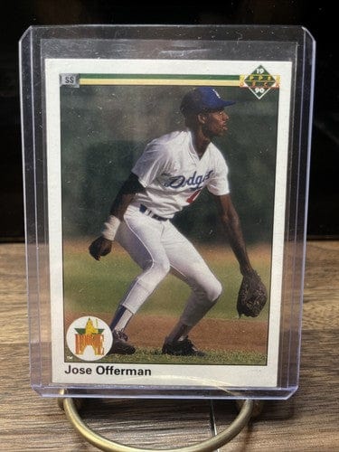 Cheap Sneaks Footwear/Sports Cards Baseball Card Jose Offerman Rookie Card Los Angeles Dodgers 1990 Upper Deck Baseball