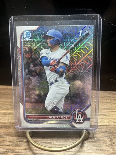 Cheap Sneaks Footwear/Sports Cards Baseball Card Jose Ramos 2022 1st Bowman #BCP-129 Mojo Refractor LA Dodgers