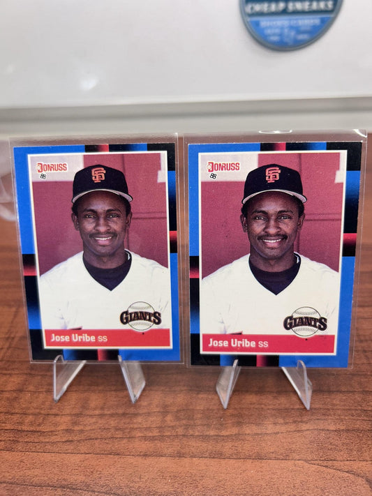 Cheap Sneaks Footwear/Sports Cards Baseball Card Jose Uribe 1988 Donruss #559 San Francisco Giants