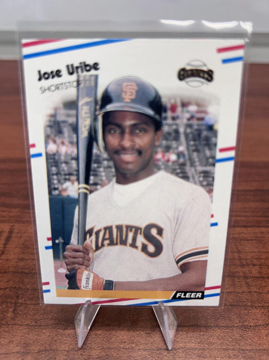 Cheap Sneaks Footwear/Sports Cards Baseball Card Jose Uribe 1988 Fleer #99 San Francisco Giants