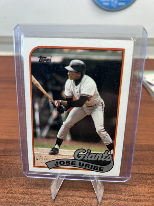 Cheap Sneaks Footwear/Sports Cards Baseball Card Jose Uribe 1989 Topps #753 San Francisco Giants