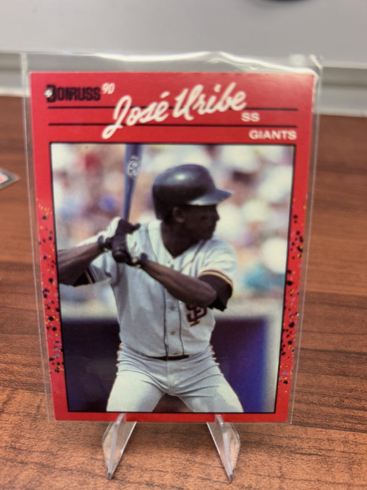 Cheap Sneaks Footwear/Sports Cards Baseball Card Jose Uribe 1990 Donruss #335 San Francisco Giants