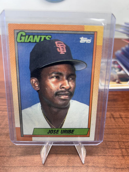 Cheap Sneaks Footwear/Sports Cards Baseball Card Jose Uribe 1990 Topps #472 San Francisco Giants