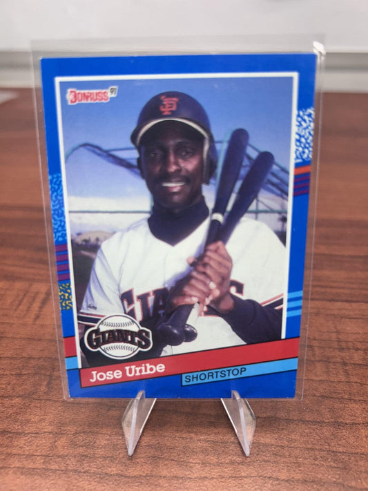 Cheap Sneaks Footwear/Sports Cards Baseball Card Jose Uribe 1991 Donruss #375 San Francisco Giants