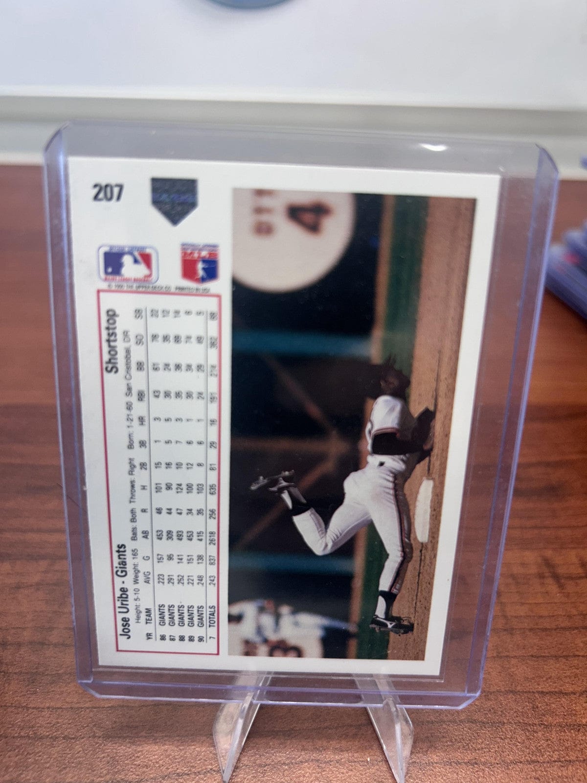Cheap Sneaks Footwear/Sports Cards Baseball Card Jose Uribe 1991 Upper Deck #207 San Francisco Giants