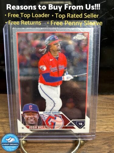 Cheap Sneaks Footwear/Sports Cards Baseball Card Josh Bell 2023 Topps Chrome Cleveland Guardians Baseball Card#136