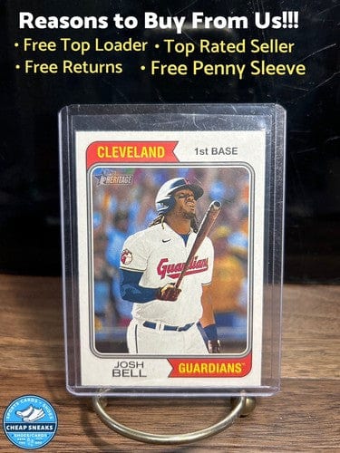 Cheap Sneaks Footwear/Sports Cards Baseball Card Josh Bell 2023 Topps Heritage Cleveland Guardians Baseball Card#399