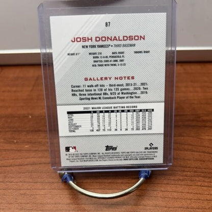 Cheap Sneaks Footwear/Sports Cards Baseball Card Josh Donaldson 2022 Topps Gallery Baseball Card #87 New York Yankees