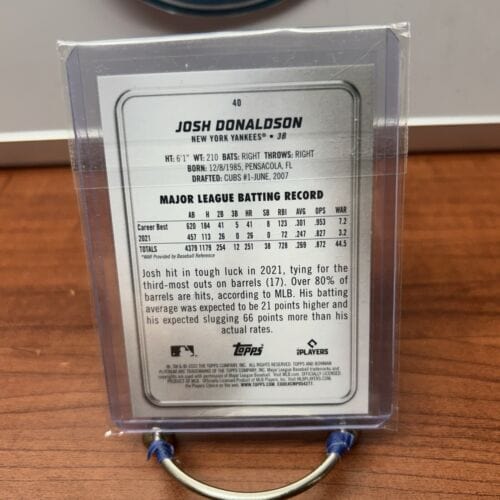 Cheap Sneaks Footwear/Sports Cards Baseball Card Josh Donaldson 2023 Bowman Platinum Baseball Card #40 New York Yankees
