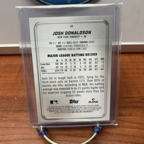 Cheap Sneaks Footwear/Sports Cards Baseball Card Josh Donaldson 2023 Bowman Platinum Ice Foil Parallel Card #40 New Yor