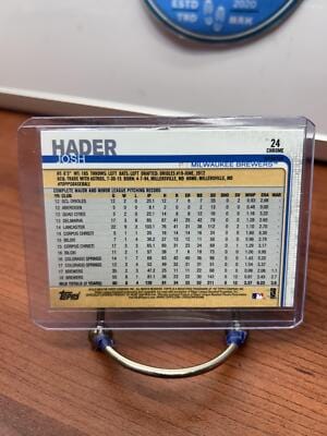 Cheap Sneaks Footwear/Sports Cards Baseball Card Josh Hader 2019 Topps Chrome Sepia Refractor #24 Milwaukee Brewers