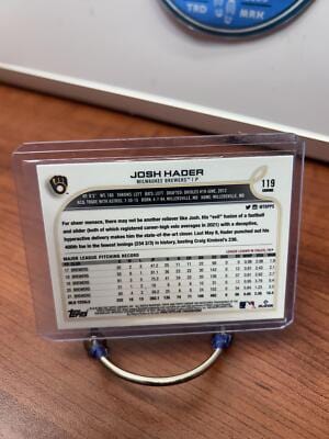 Cheap Sneaks Footwear/Sports Cards Baseball Card Josh Hader 2022 Topps Chrome #119 Milwaukee Brewers